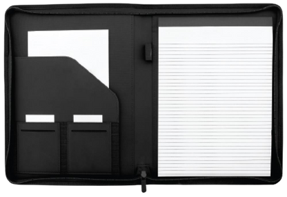 A4 Conference Folder in 2-Tone Polyester_GREY_front