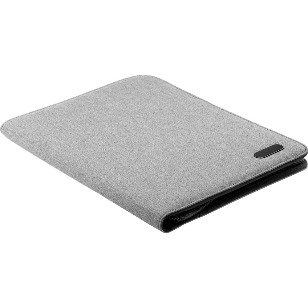 A4 Conference Folder in 2-Tone Polyester_GREY_DETAILEDIMAGE_front_1