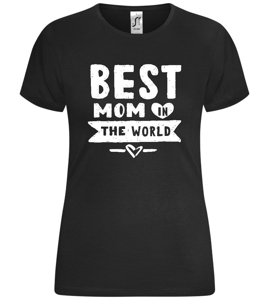 The Best Mom Design - Comfort women's t-shirt_DEEP BLACK_front