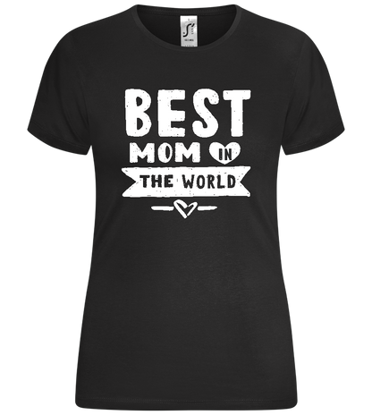 The Best Mom Design - Comfort women's t-shirt_DEEP BLACK_front