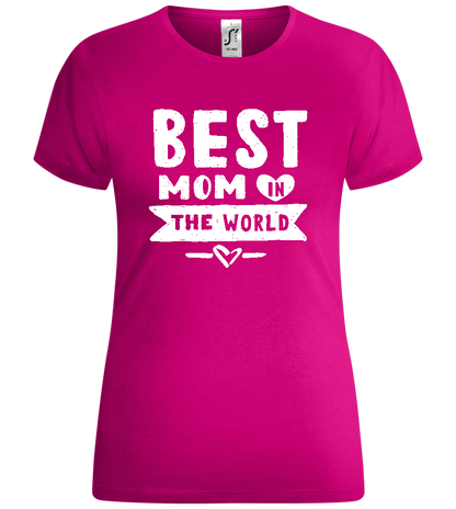 The Best Mom Design - Comfort women's t-shirt_FUCHSIA_front