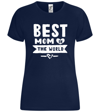 The Best Mom Design - Comfort women's t-shirt_MARINE_front