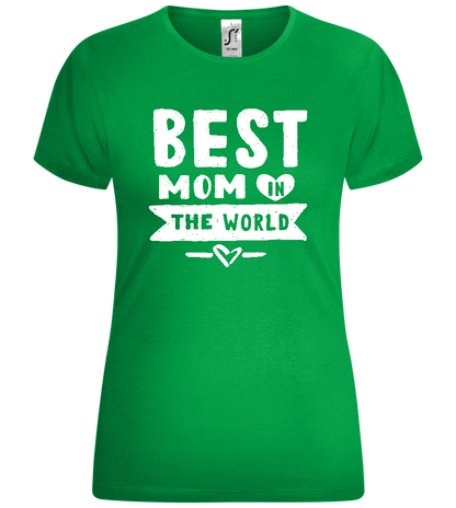 The Best Mom Design - Comfort women's t-shirt_MEADOW GREEN_front