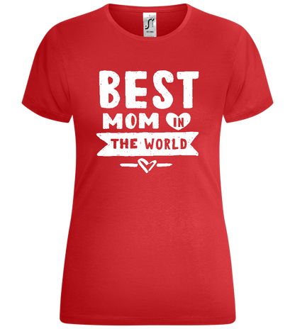 The Best Mom Design - Comfort women's t-shirt_RED_front