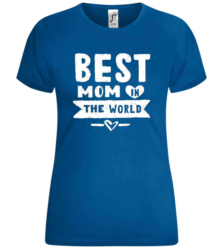 The Best Mom Design - Comfort women's t-shirt_ROYAL_front