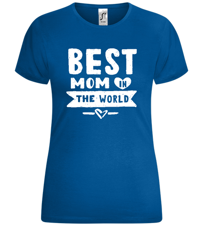 The Best Mom Design - Comfort women's t-shirt_ROYAL_front