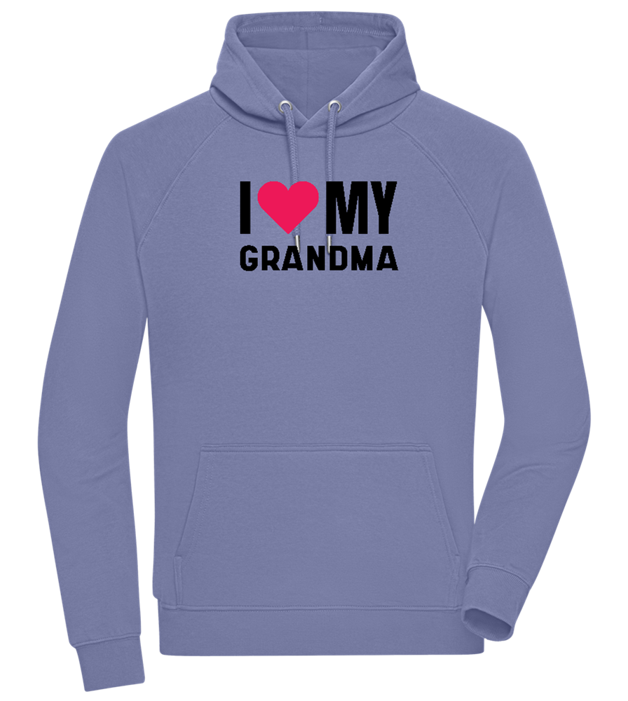 I Love My Grandma Design - Comfort unisex hoodie_BLUE_front