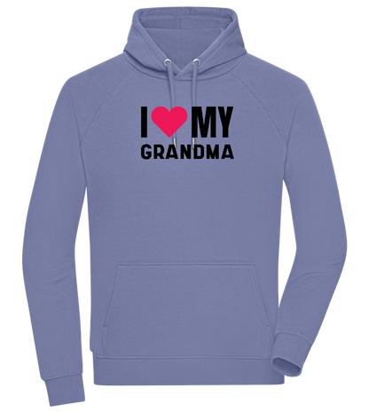 I Love My Grandma Design - Comfort unisex hoodie_BLUE_front