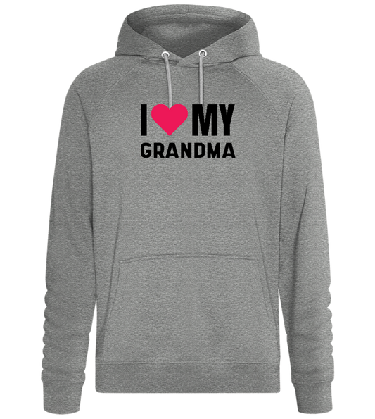 I Love My Grandma Design - Comfort unisex hoodie_ORION GREY II_front