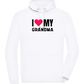 I Love My Grandma Design - Comfort unisex hoodie_WHITE_front