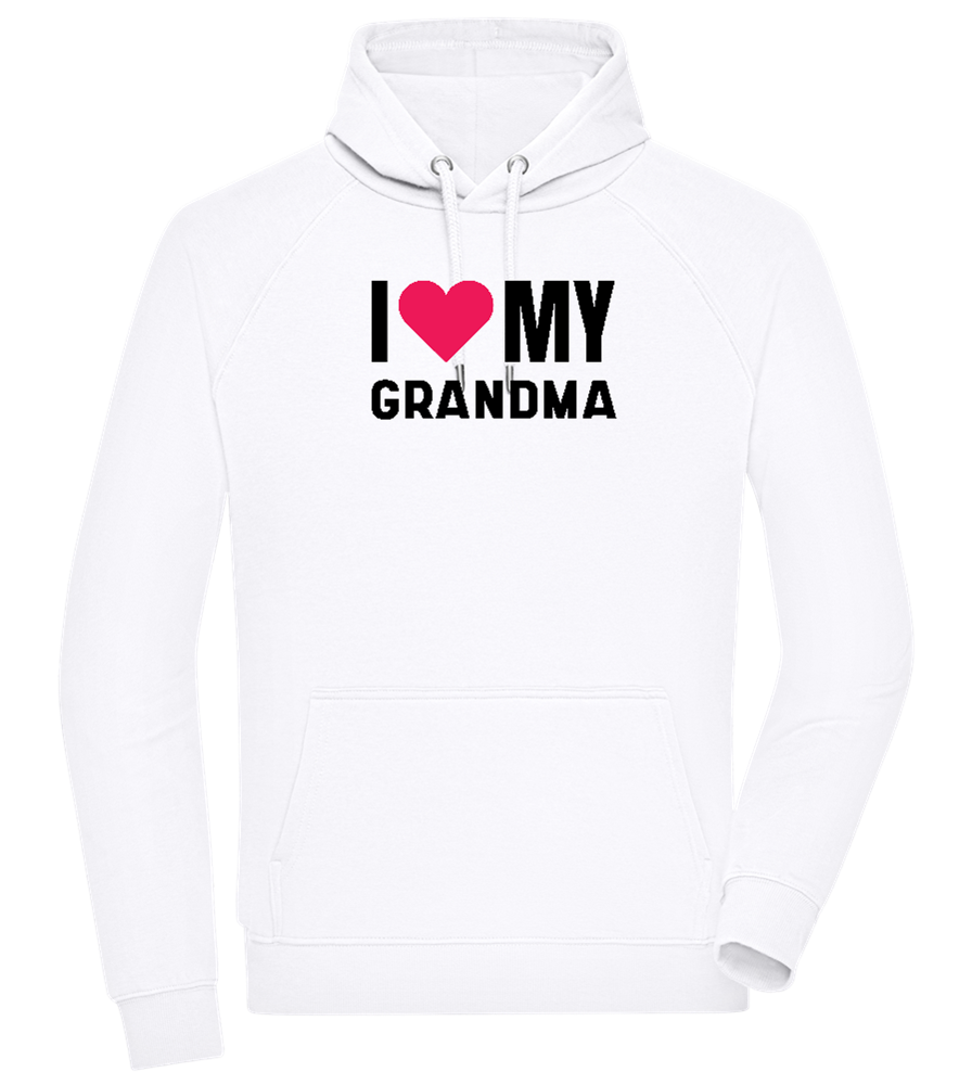 I Love My Grandma Design - Comfort unisex hoodie_WHITE_front