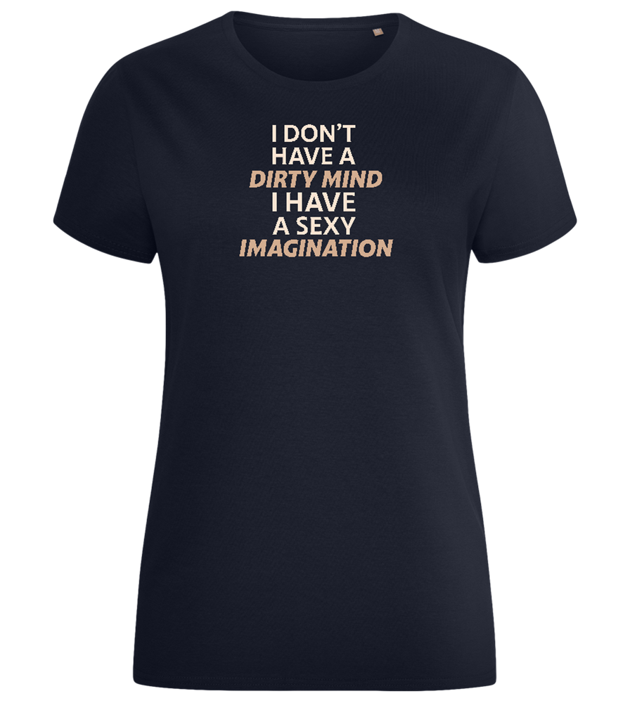 Sexy Imagination Design - Comfort women's fitted t-shirt_FRENCH NAVY_front