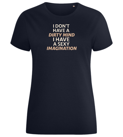 Sexy Imagination Design - Comfort women's fitted t-shirt_FRENCH NAVY_front