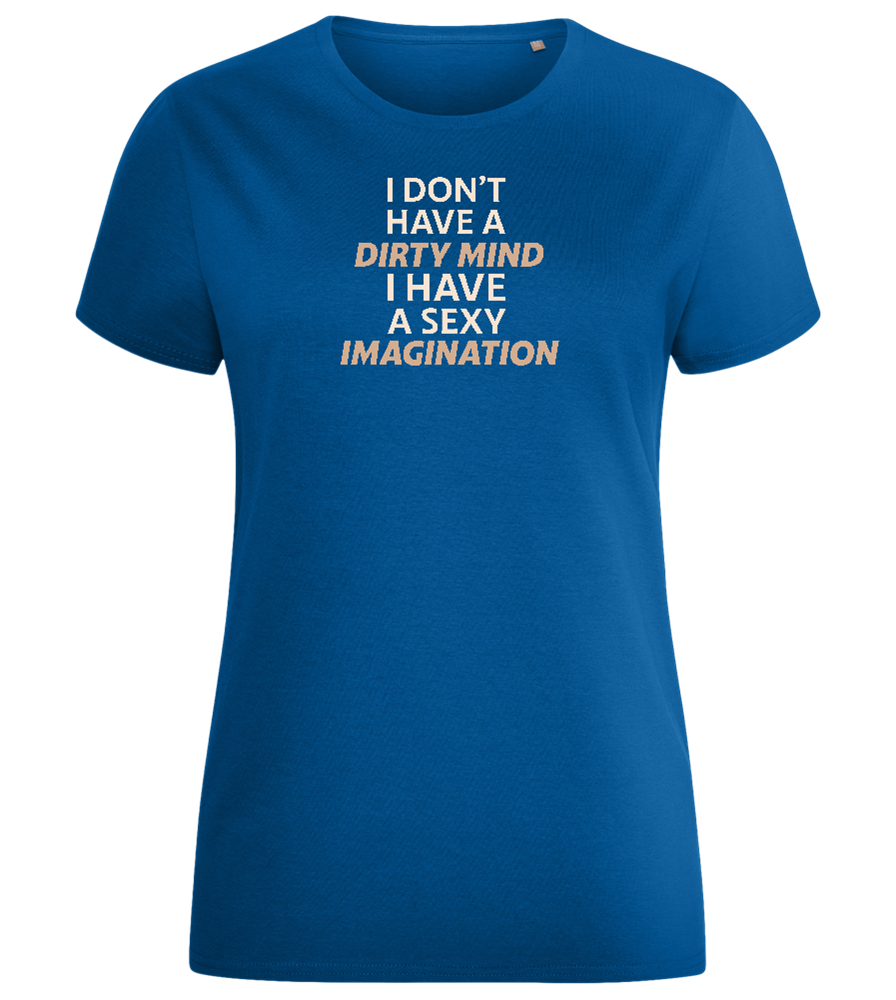 Sexy Imagination Design - Comfort women's fitted t-shirt_ROYAL_front