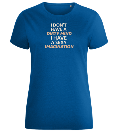 Sexy Imagination Design - Comfort women's fitted t-shirt_ROYAL_front