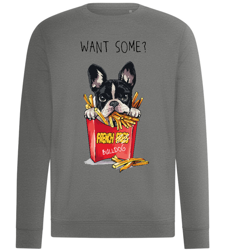 French Fries Design - Comfort unisex sweater_ORION GREY II_front