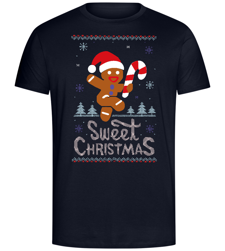 Sweet Christmas Design - Comfort Unisex T-Shirt_FRENCH NAVY_front