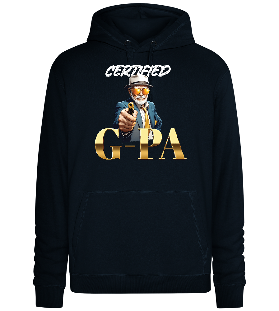 Certified Gpa Design - Premium unisex hoodie_BLACK_front