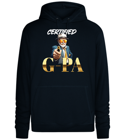 Certified Gpa Design - Premium unisex hoodie_BLACK_front