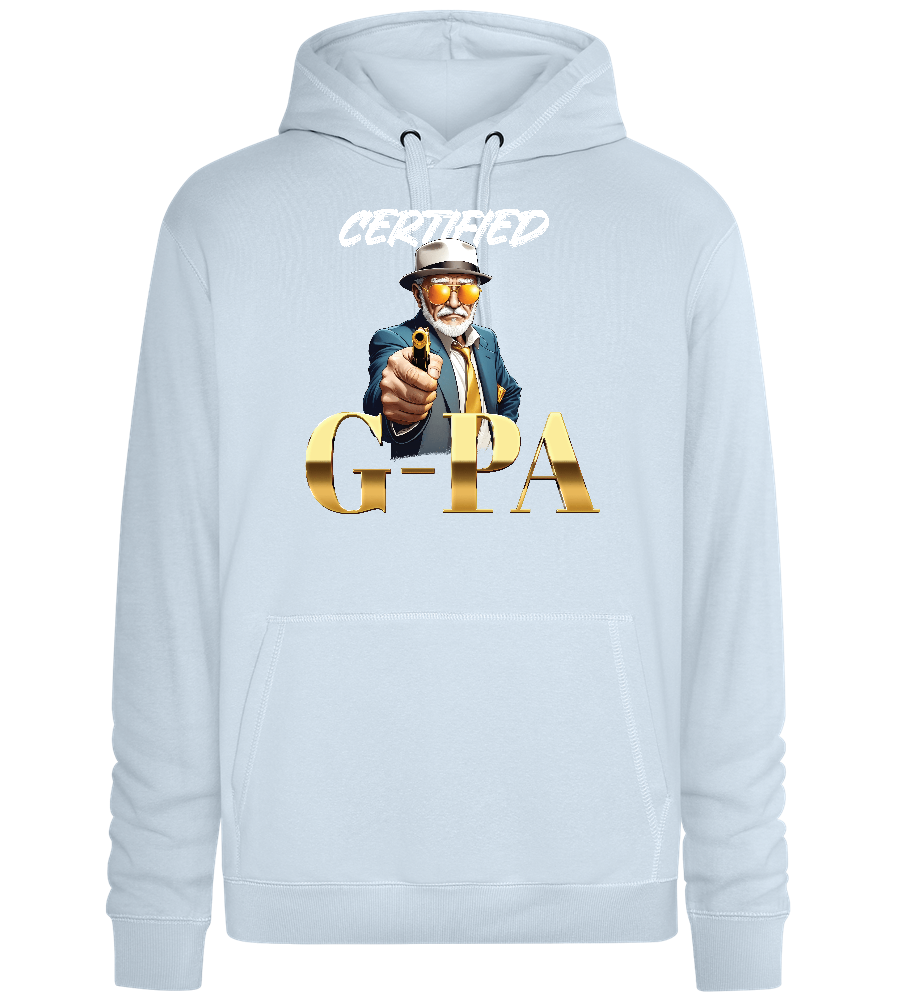 Certified Gpa Design - Premium unisex hoodie_CREAMY BLUE_front