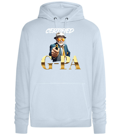 Certified Gpa Design - Premium unisex hoodie_CREAMY BLUE_front