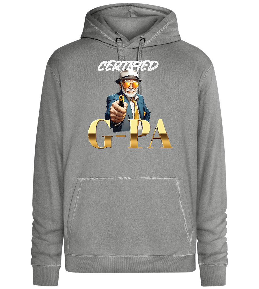 Certified Gpa Design - Premium unisex hoodie_ORION GREY II_front