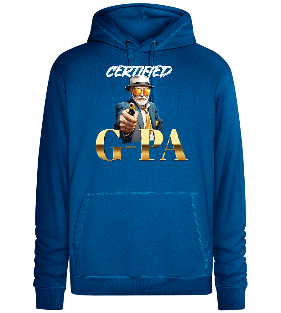 Certified Gpa Design - Premium unisex hoodie_ROYAL_front