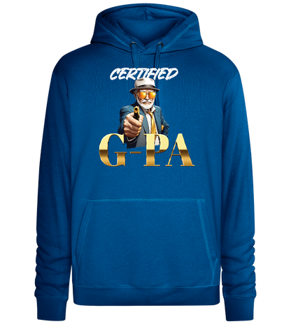 Certified Gpa Design - Premium unisex hoodie_ROYAL_front