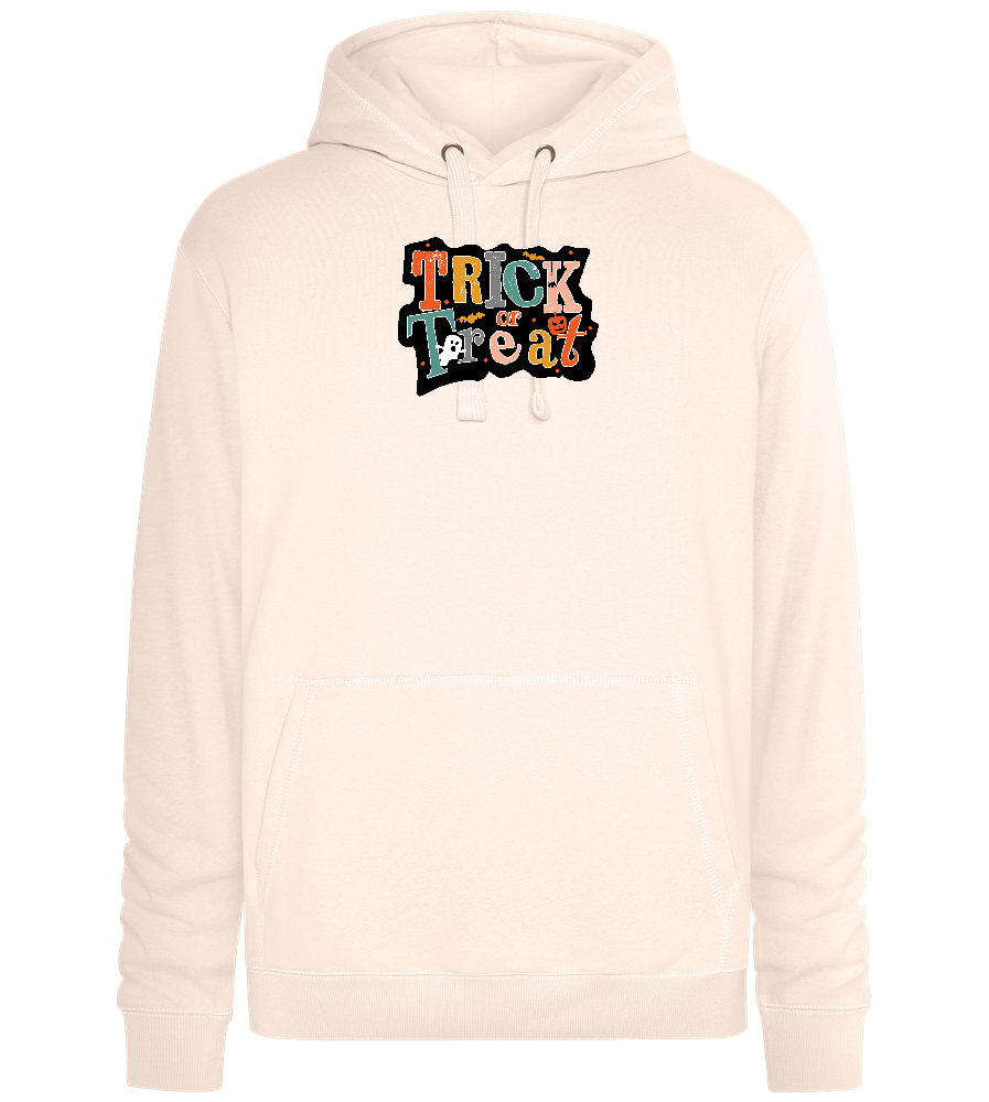 Spooky Trick or Treat Design - Premium unisex hoodie_LIGHT PEACH ROSE_front