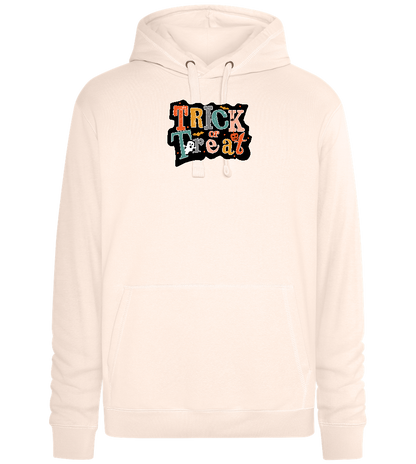 Spooky Trick or Treat Design - Premium unisex hoodie_LIGHT PEACH ROSE_front