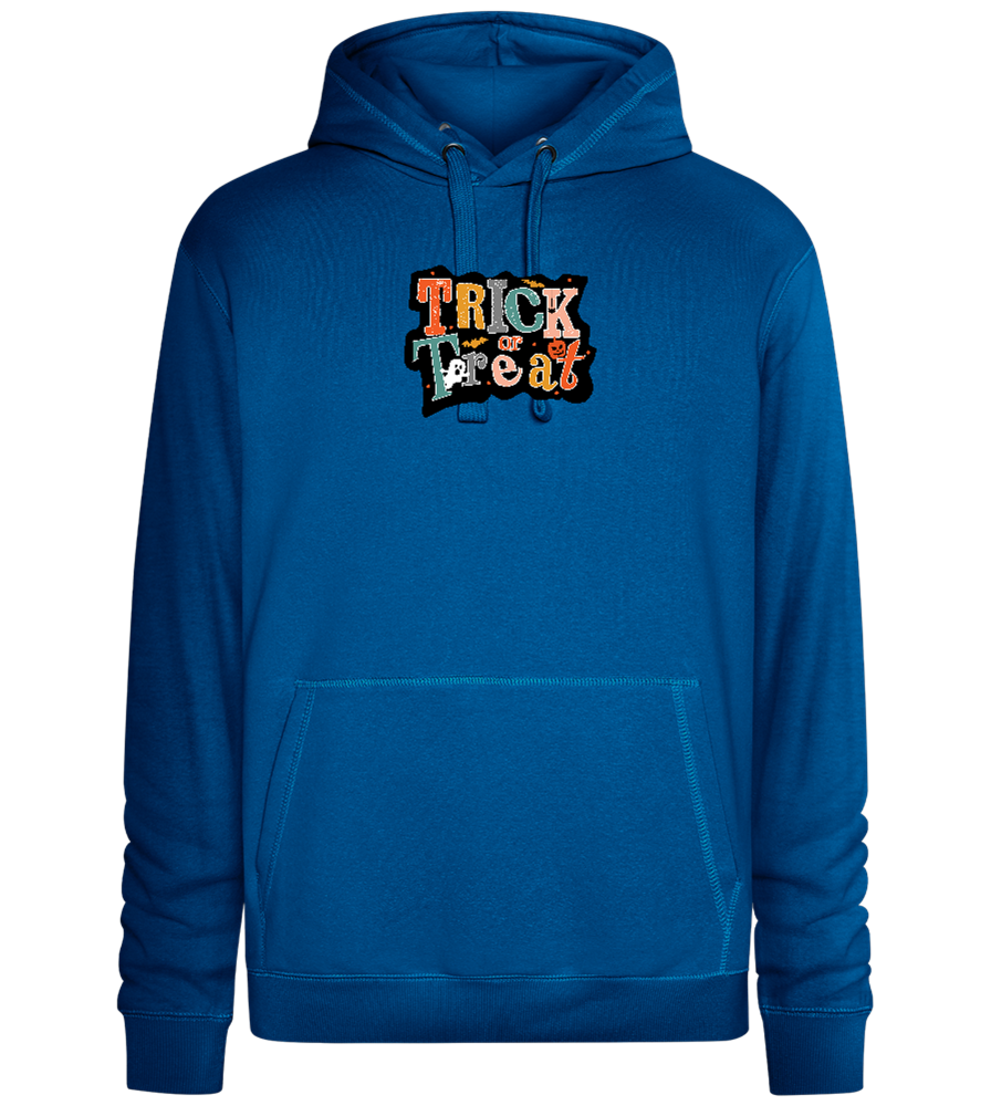 Spooky Trick or Treat Design - Premium unisex hoodie_ROYAL_front