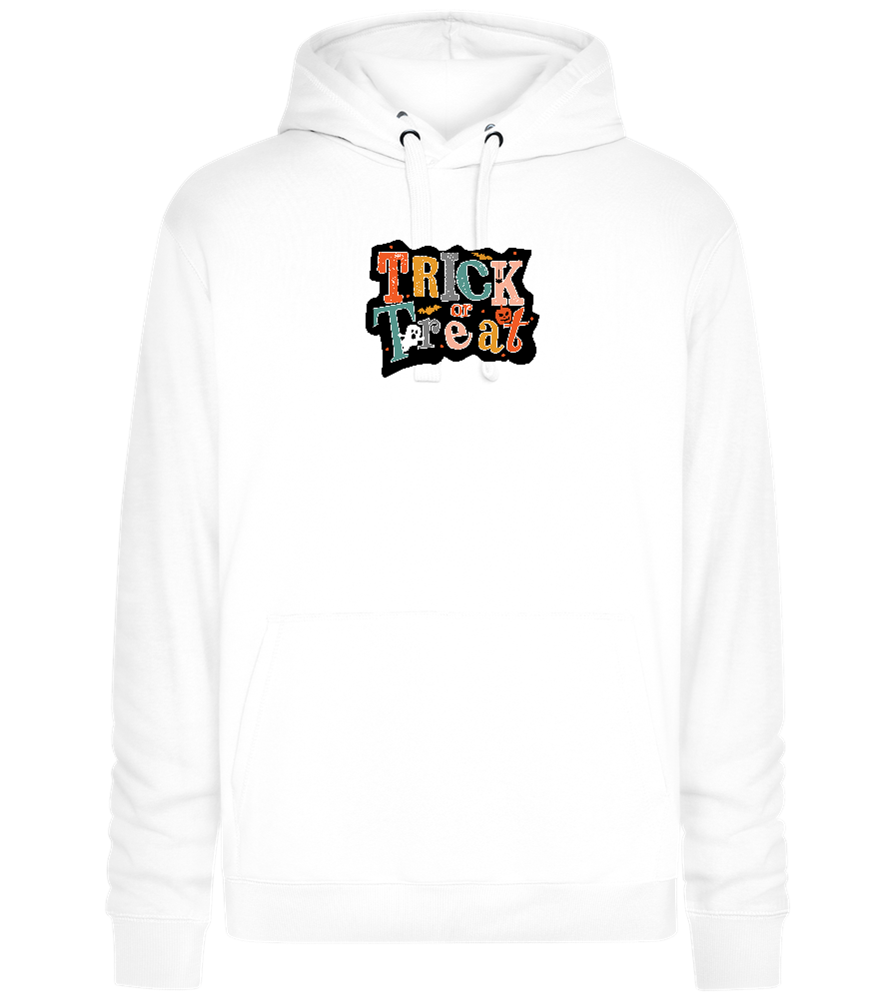 Spooky Trick or Treat Design - Premium unisex hoodie_WHITE_front