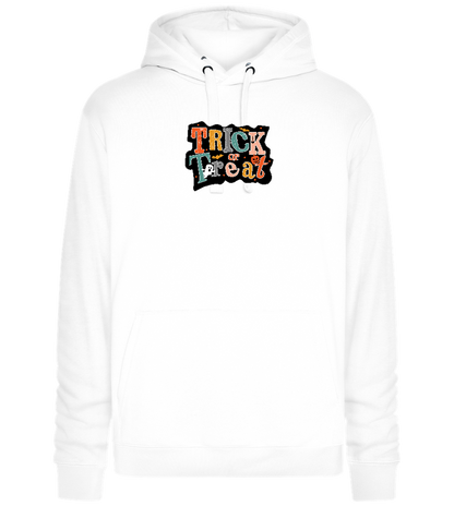 Spooky Trick or Treat Design - Premium unisex hoodie_WHITE_front