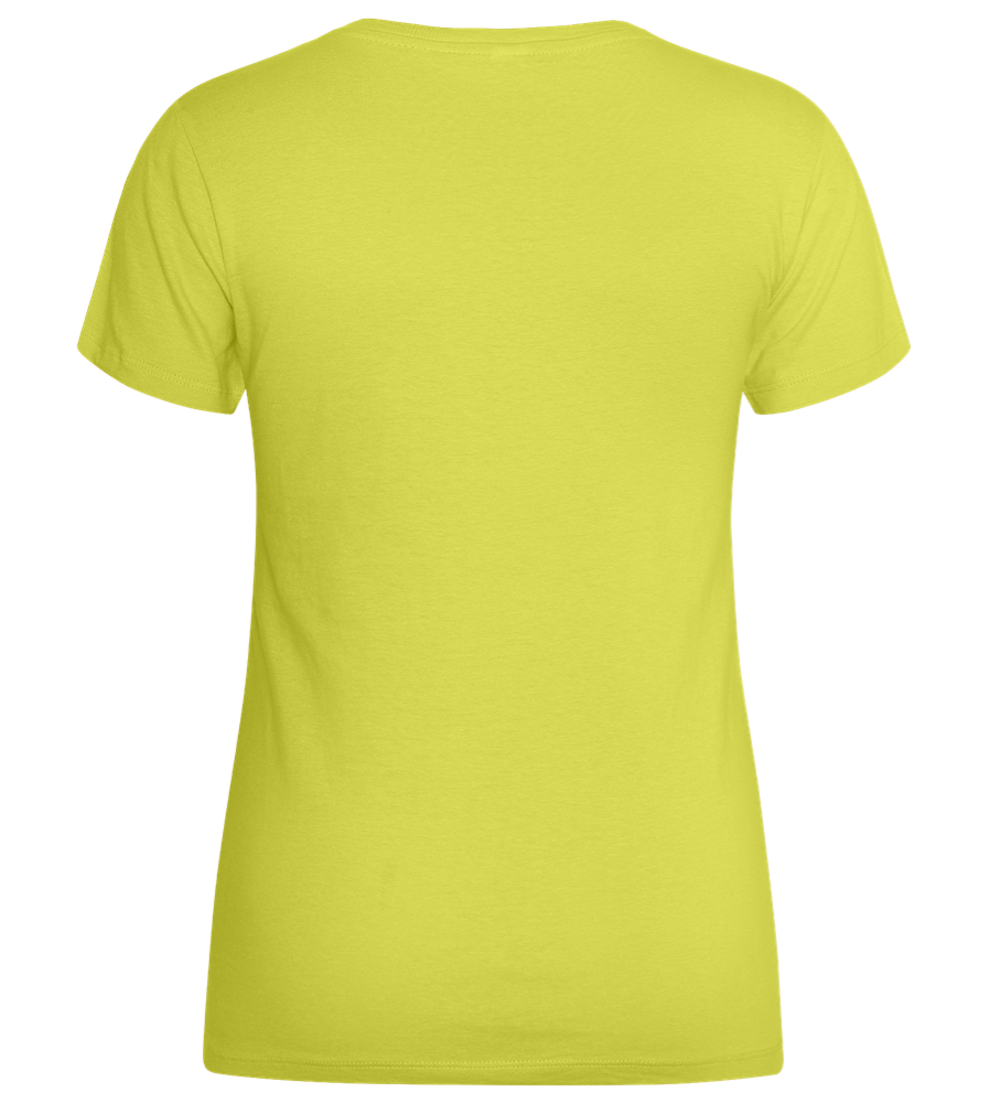 Roll With It Design - Basic women's t-shirt_GREEN APPLE_back