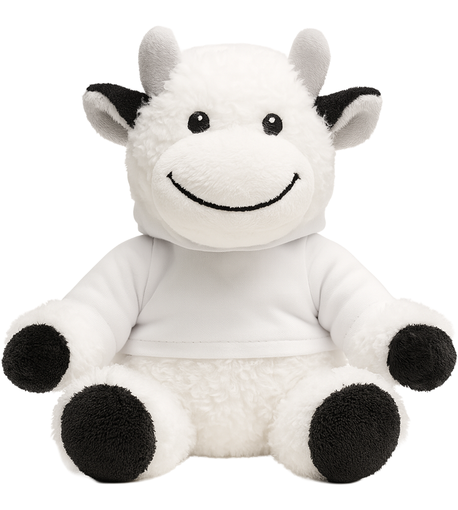 Cow Plush with Hoodie_WHITE_front