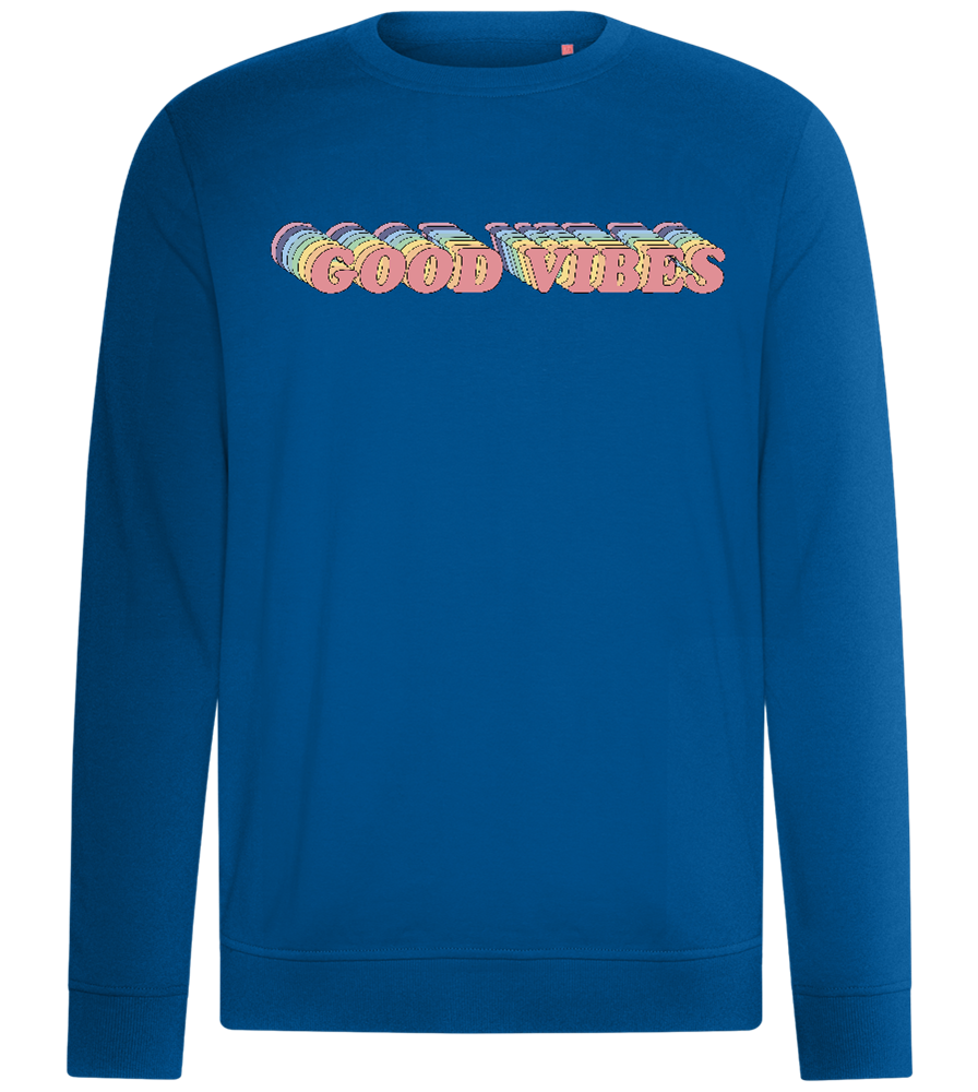 Good Vibes Rainbow Design - Comfort unisex sweater_ROYAL_front