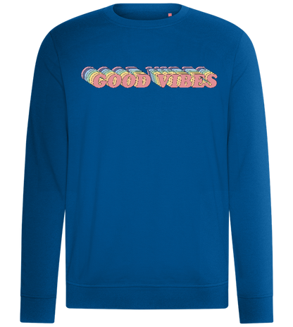 Good Vibes Rainbow Design - Comfort unisex sweater_ROYAL_front