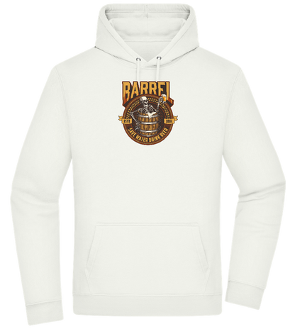 Save Water Drink Beer Barrel Design - Premium Essential Unisex Hoodie_CREAMY GREEN_front