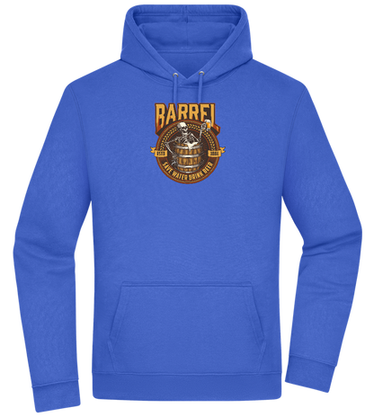 Save Water Drink Beer Barrel Design - Premium Essential Unisex Hoodie_ROYAL_front