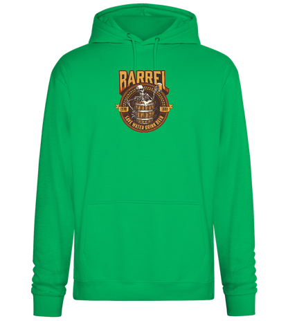 Save Water Drink Beer Barrel Design - Premium Essential Unisex Hoodie_SPRING GREEN_front