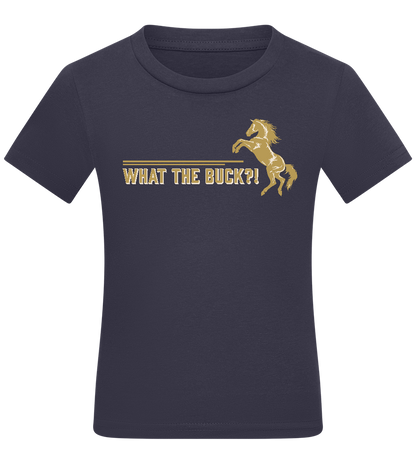 What The Buck Design - Comfort kids fitted t-shirt_FRENCH NAVY_front