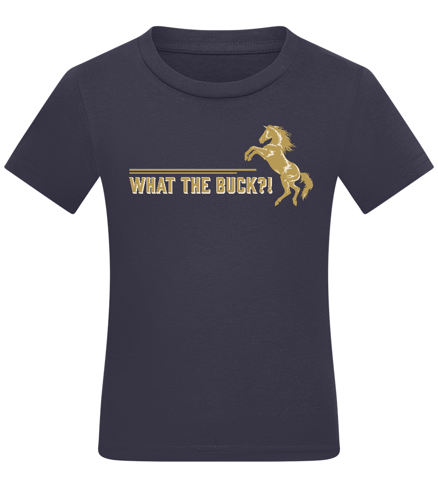 What The Buck Design - Comfort kids fitted t-shirt_FRENCH NAVY_front