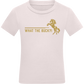 What The Buck Design - Comfort kids fitted t-shirt_LIGHT PINK_front