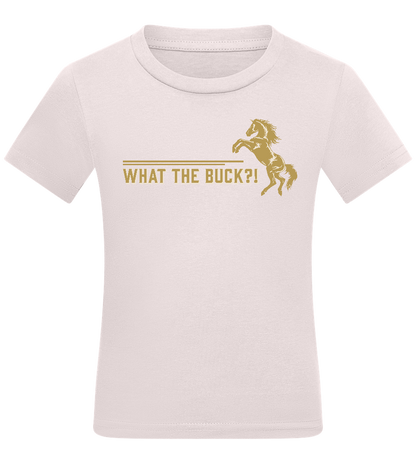 What The Buck Design - Comfort kids fitted t-shirt_LIGHT PINK_front