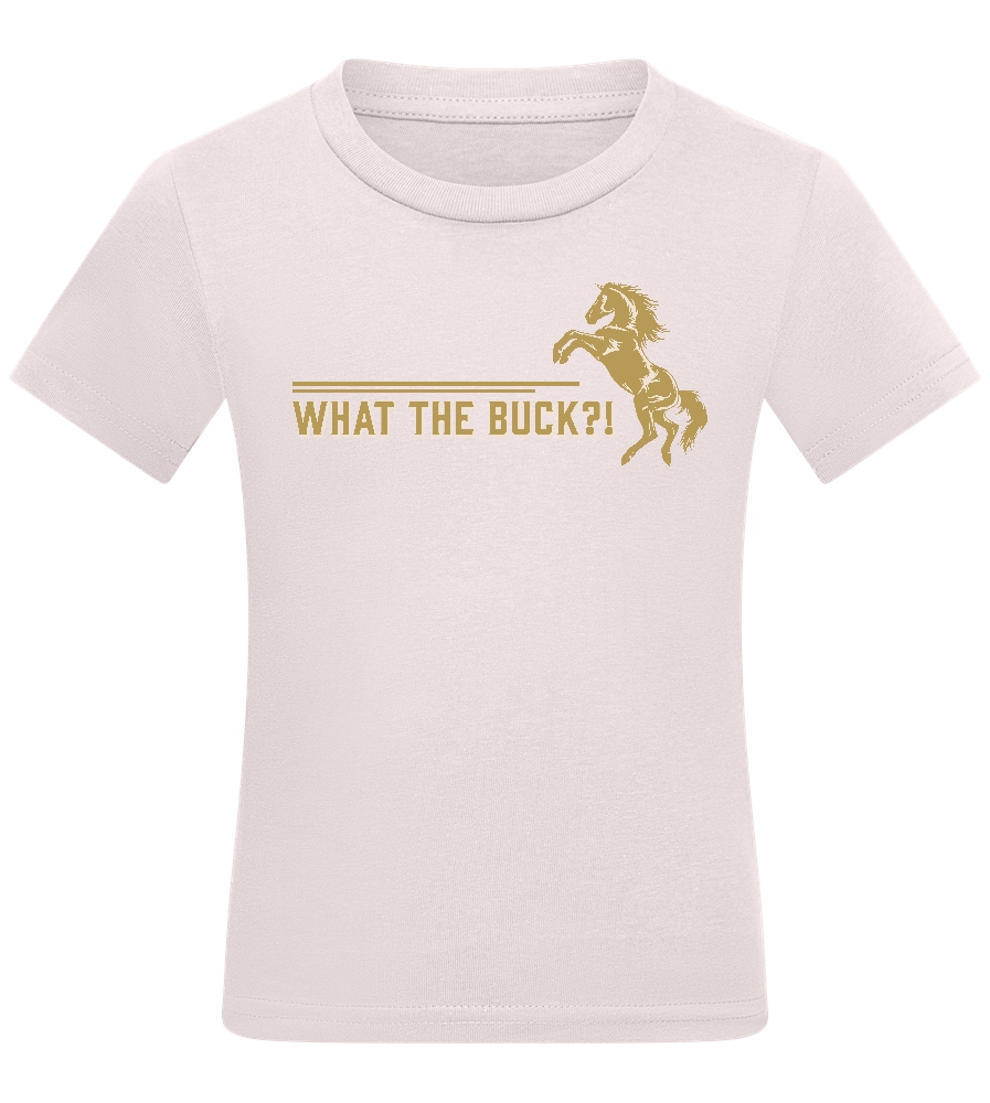 What The Buck Design - Comfort kids fitted t-shirt_LIGHT PINK_front