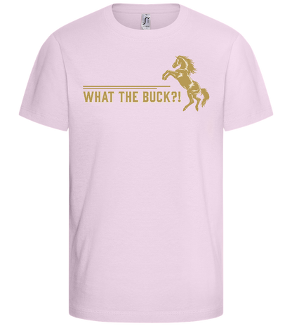 What The Buck Design - Comfort kids fitted t-shirt_LIGHT PINK_front