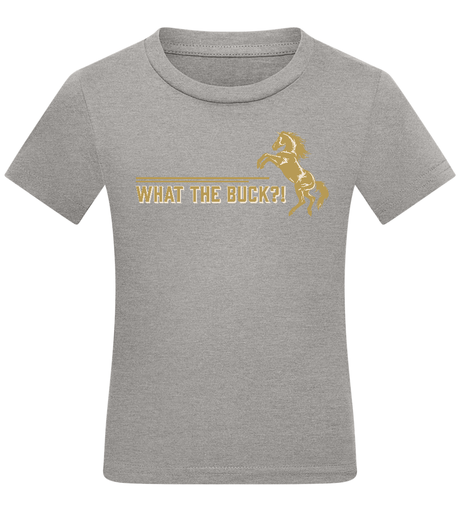 What The Buck Design - Comfort kids fitted t-shirt_ORION GREY_front