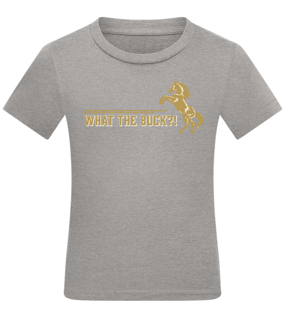 What The Buck Design - Comfort kids fitted t-shirt_ORION GREY_front