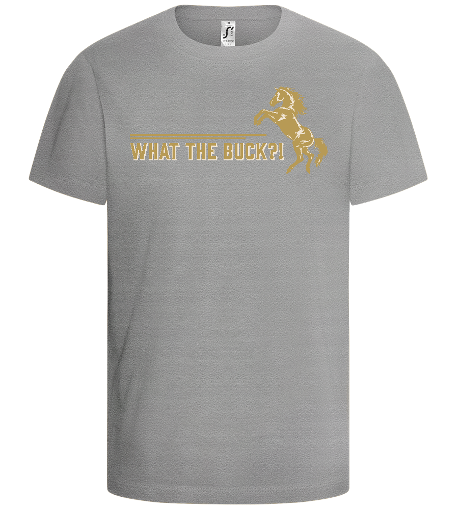 What The Buck Design - Comfort kids fitted t-shirt_ORION GREY_front