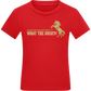 What The Buck Design - Comfort kids fitted t-shirt_RED_front